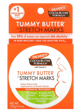 Palmers, cocoa butter формула, tummy butter, масло от растяжек, 125 г (4,4 унции)2 фото
