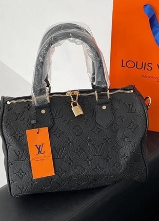 Черная женская сумка louis vuitton speedy 30