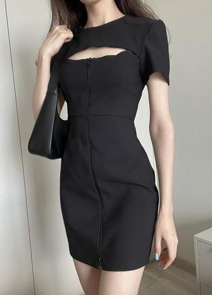 Черное платье zara (с биркой)