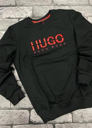 Жіночий світшот hugo boss в чорному кольорі2 фото