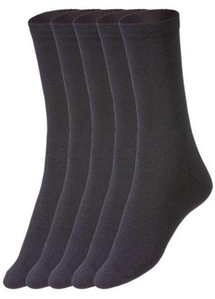 Шкарпетки класичної висоти жіночі esmara упаковка 5шт чорні.