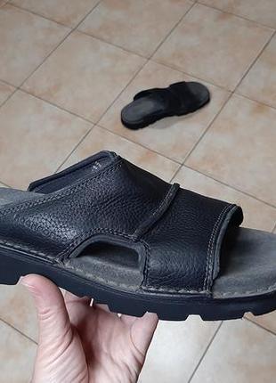 Кожаные шлепки,шлепанцы,сланцы rockport (рокпорт)