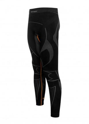 Термобелье брюки мужские spaio extreme-pro черный-оранжевый5 фото
