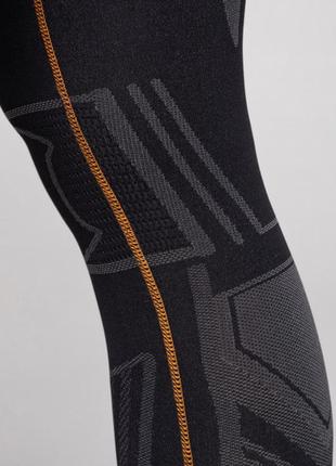 Термобелье брюки мужские spaio extreme-pro черный-оранжевый3 фото