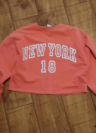 Свитшот укороченный zara 11-12 лет