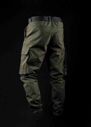 Штани карго утеплені❄ чоловічі зимові брюки хакі2 фото