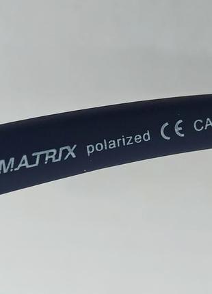 Matrix mx 027 очки мужские солнцезащитные оригинал поляризованные в темно синей матовой оправе6 фото