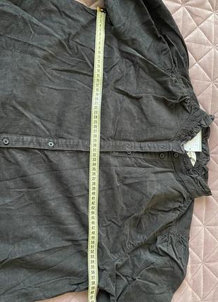 Стильное черное коттоновое свободветовое платье h&amp;m на осень зима l.8 фото