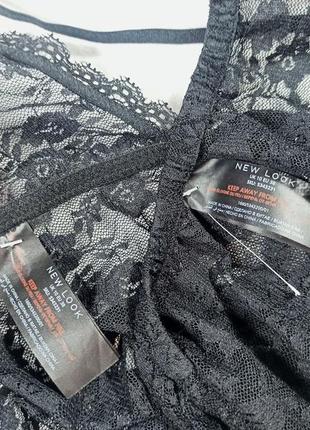 Uk 10 роскошный прозрачный кружевной комплект белья для сна майка неглиже пеньюар трусики new look7 фото
