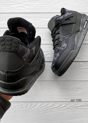 Распродажа! мужские зимние кроссовки jordan military black 42,43 / мужское зимнее кроссовки5 фото