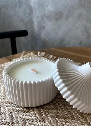 Соєва арома свічка в кашпо / ручна робота