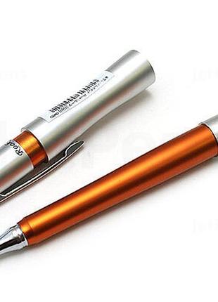 Ohto rook ballpoint pen - 0.7 mm - silver orange body кулькова ручка3 фото