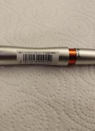 Ohto rook ballpoint pen - 0.7 mm - silver orange body кулькова ручка10 фото