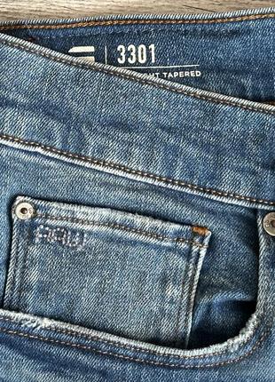 Джинси g-star raw 3301 regular tapered jeans5 фото