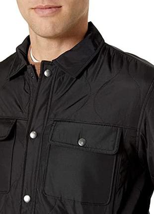 Мужская демисезонная стёганая куртка-рубашка essentials by amazon.2 фото