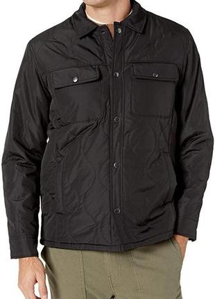 Мужская демисезонная стёганая куртка-рубашка essentials by amazon.1 фото