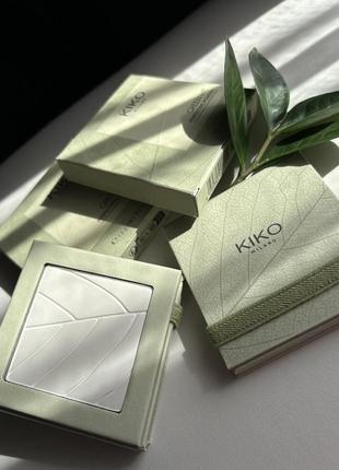 Прозрачная, фиксируя пудра kiko milano green me