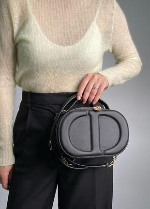 Сумка в стиле christian dior signature oval camera bag3 фото