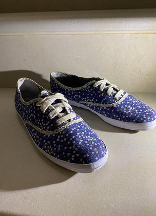 Кеды низкие в цветочек keds4 фото