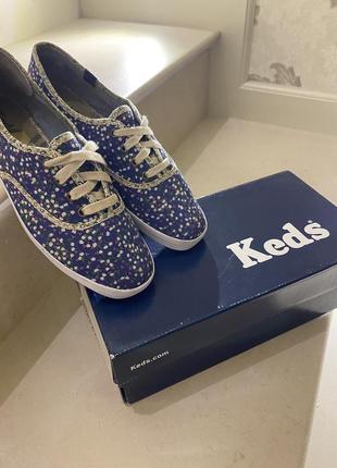 Кеды низкие в цветочек keds7 фото