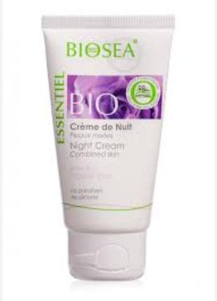 Ночной крем для комбинированной кожи лица biosea essentiel1 фото