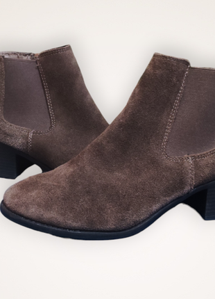 Soleflex женские замшевые ботинки размер 39 24,5 см женские сапоги осень/зима с легким утеплителем туфли2 фото