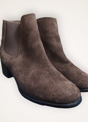 Soleflex женские замшевые ботинки размер 39 24,5 см женские сапоги осень/зима с легким утеплителем туфли7 фото