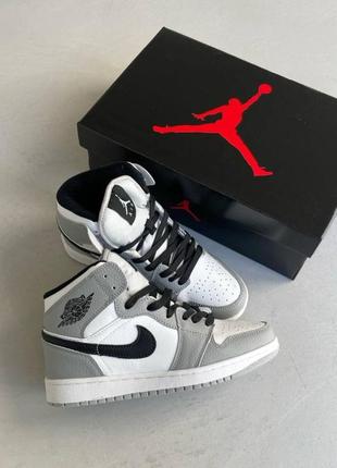 Кроссовки nike air jordan 1 smoke grey