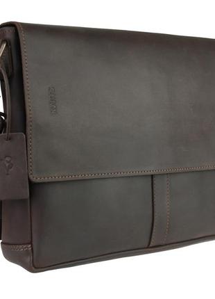 Сумка для документів велика шкіряна а4 smg4(45) коричнева