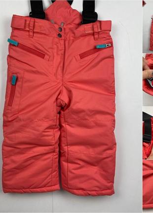 Новые зимние мембранные лыжные термо брюки 86-92 полукомбинезон lupilu/crivit4 фото