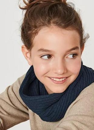 Теплий дитячий в'язаний снуд, шарф від tcm tchibo (чібо), німеччина, унісекс