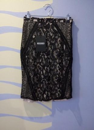 Кружевная юбка карандаш миди missguided2 фото