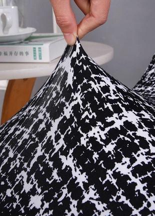 Чехол на стул. универсальный эластичный чехол на кухонный стул. стрейчевый чехол на...