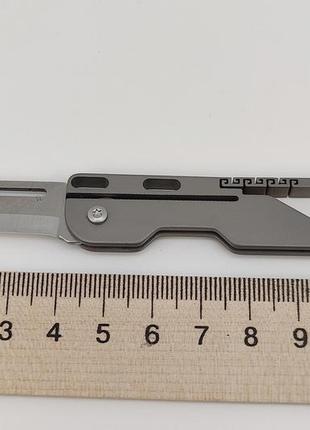 Брелок-нож на ключи, титан/металл арт. 042557 фото