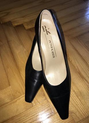 Peter kaiser новые кожаные туфли! р.-40