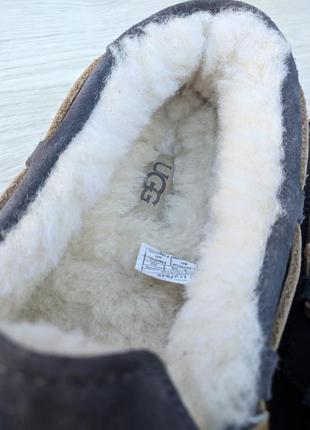 Ugg australia w dakota мокасины замшевые кожаные тапочки балетки угги тапки угг мокасіни loro piana7 фото