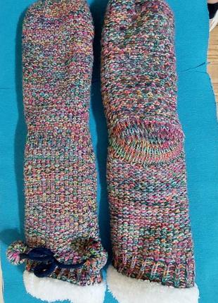 Шкарпетки валянки з силіконовою підошвою