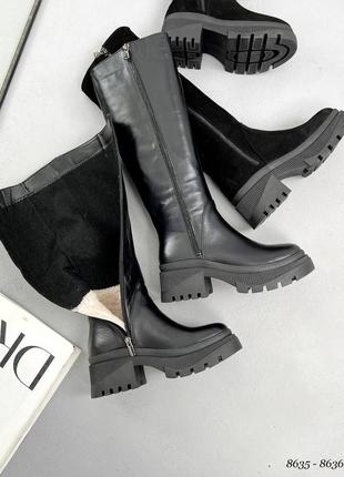 Сапоги кожаные