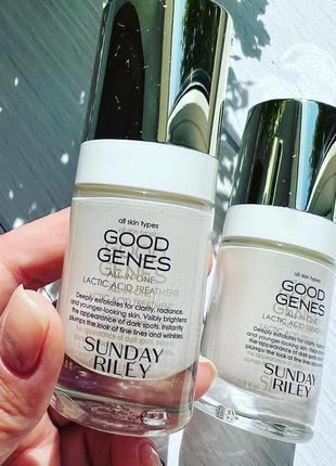 Sunday riley good genes all-in-one aha lactic acid treatment ⚪️⚪️⚪️ средство для гладкой молодой кожи с молочной кислотой