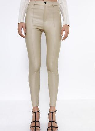 Леггинсы zara с напылением