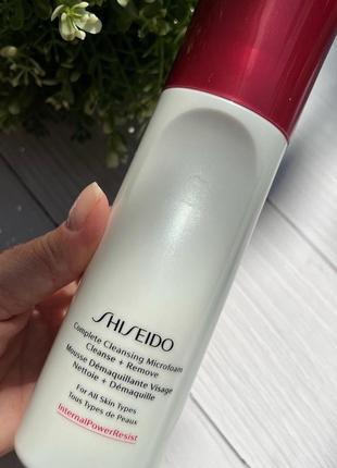 Shiseido complete cleansing microfoam ❤️ мягкая очищающая микропенка для умывания