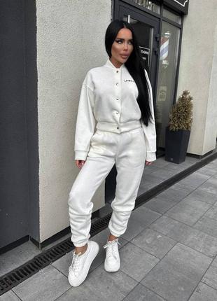 Теплий жіночий спортивний костюм "doberman"🍂❄️