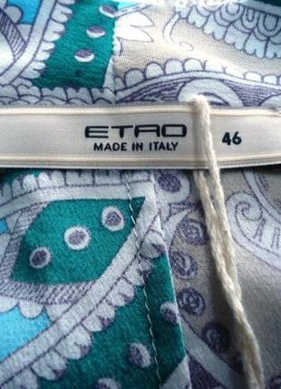 Etro блузка шелковая р 46 оригинал6 фото