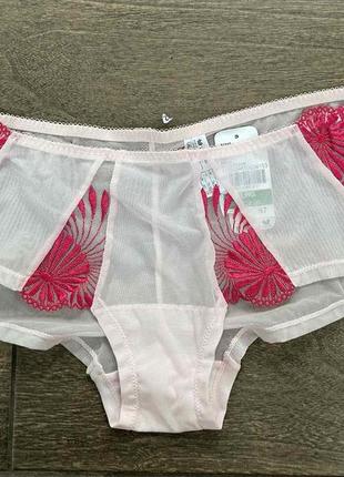 1,  нежно-розового цвета с малиновой вышивкой трусики бикини wagoal оригинал  размер л2 фото