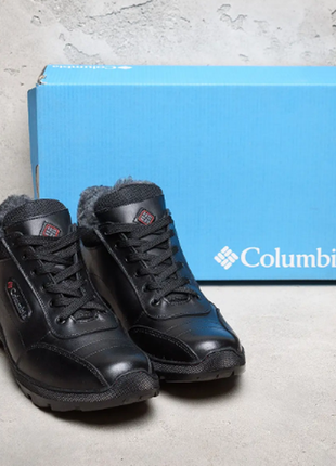 Мужские зимние кожаные ботинки columbia zk antishok winter shoes zk antishok5 фото