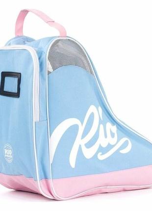 Rio roller сумка для роликів script skate blue-pink (cумка для роликів rio roller script skate blue-pink)3 фото