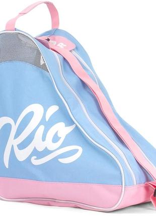 Rio roller сумка для роликів script skate blue-pink (cумка для роликів rio roller script skate blue-pink)4 фото