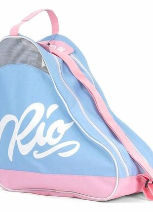 Rio roller сумка для роликов script skate blue-pink (cумка для роликов rio roller script skate blue-pink)