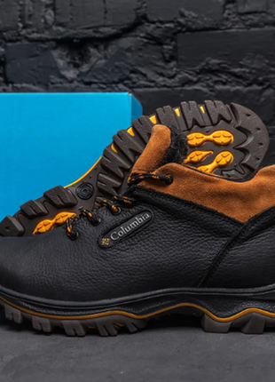 Чоловічі зимові шкіряні черевики colum кол.р.бот