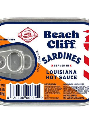 Beach cliff сардини в гострому соусі луїзіана.